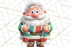 Santa’s Day Off Clipart PNG, Funny Christmas Illustrations Product Image 3