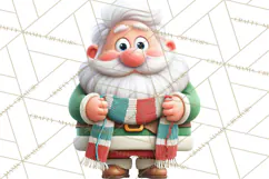 Santa’s Day Off Clipart PNG, Funny Christmas Illustrations Product Image 3