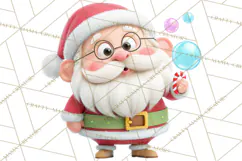 Santa’s Day Off Clipart PNG, Funny Christmas Illustrations Product Image 2