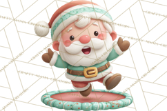 Santa’s Day Off Clipart PNG, Funny Christmas Illustrations Product Image 3