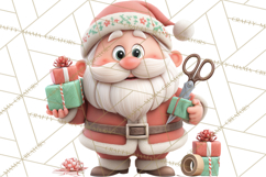 Santa’s Day Off Clipart PNG, Funny Christmas Illustrations Product Image 4