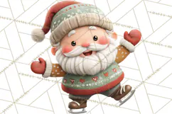 Santa’s Day Off Clipart PNG, Funny Christmas Illustrations Product Image 4