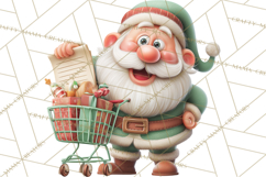 Santa’s Day Off Clipart PNG, Funny Christmas Illustrations Product Image 2