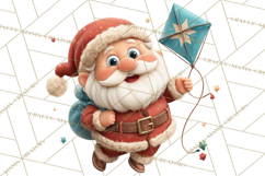 Santa’s Day Off Clipart PNG, Funny Christmas Illustrations Product Image 4
