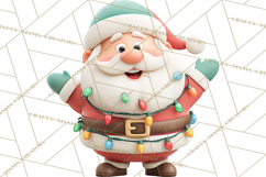 Santa’s Day Off Clipart PNG, Funny Christmas Illustrations Product Image 5