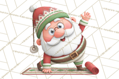 Santa’s Day Off Clipart PNG, Funny Christmas Illustrations Product Image 2