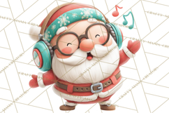 Santa’s Day Off Clipart PNG, Funny Christmas Illustrations Product Image 3