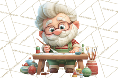 Santa’s Day Off Clipart PNG, Funny Christmas Illustrations Product Image 5
