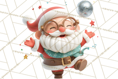 Santa’s Day Off Clipart PNG, Funny Christmas Illustrations Product Image 2