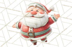 Santa’s Day Off Clipart PNG, Funny Christmas Illustrations Product Image 4
