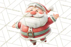Santa’s Day Off Clipart PNG, Funny Christmas Illustrations Product Image 4