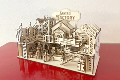 Santa's Factory - laser cut file, Glowforge pattern SVG DXF Product Image 3
