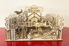 Santa's Factory - laser cut file, Glowforge pattern SVG DXF Product Image 4