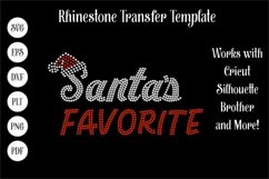 Christmas Holiday Rhinestone SVG Template - Santas Favorite Product Image 1