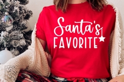 Santa&#039;s Favorite SVG - Cute Christmas Holiday Shirt PNG Product Image 5
