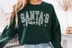 Santas Favorite SVG PNG - Cute Christmas Holiday Shirt Product Image 2