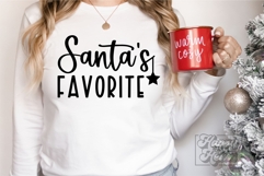 Santa&#039;s Favorite SVG - Cute Christmas Holiday Shirt PNG Product Image 4