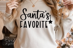 Santa&#039;s Favorite SVG - Cute Christmas Holiday Shirt PNG Product Image 3
