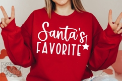 Santa&#039;s Favorite SVG - Cute Christmas Holiday Shirt PNG Product Image 2