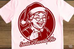 Santas Favorite Ho Mrs Claus Christmas SVG PNG Product Image 4