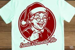 Santas Favorite Ho Mrs Claus Christmas SVG PNG Product Image 2