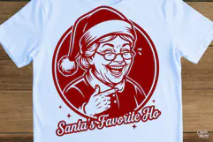 Santas Favorite Ho Mrs Claus Christmas SVG PNG Product Image 5