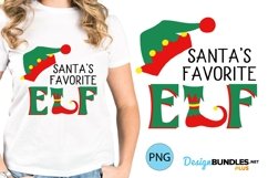 Santas Favorite Elf Tshirt PNG