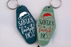 Santa's Favorite Ho SVG , Christmas Motel Keychain SVG Product Image 3
