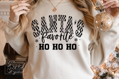 Santas Favorite Ho Ho Ho SVG PNG - Cute Christmas Holiday Product Image 1