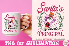 Santa's Favorite Principal Png, Merry Christmas Product Image 2
