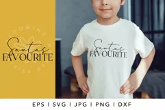 Santas Favourite SVG | Kids Christmas SVG Cut File Product Image 1