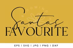 Santas Favourite SVG | Kids Christmas SVG Cut File Product Image 2