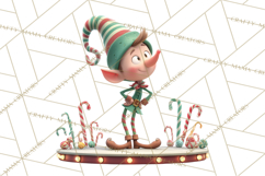 Christmas Elf Clipart, Funny Elf Clip Art, Santa Helpers PNG Product Image 4