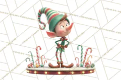 Christmas Elf Clipart, Funny Elf Clip Art, Santa Helpers PNG Product Image 4