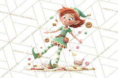 Christmas Elf Clipart, Funny Elf Clip Art, Santa Helpers PNG Product Image 3