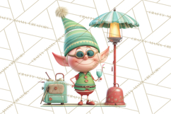 Christmas Elf Clipart, Funny Elf Clip Art, Santa Helpers PNG Product Image 5