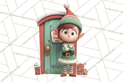 Christmas Elf Clipart, Funny Elf Clip Art, Santa Helpers PNG Product Image 3