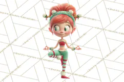 Christmas Elf Clipart, Funny Elf Clip Art, Santa Helpers PNG Product Image 2
