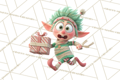 Christmas Elf Clipart, Funny Elf Clip Art, Santa Helpers PNG Product Image 4