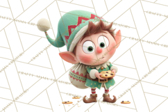 Christmas Elf Clipart, Funny Elf Clip Art, Santa Helpers PNG Product Image 3