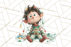 Christmas Elf Clipart, Funny Elf Clip Art, Santa Helpers PNG Product Image 5