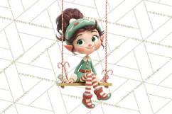 Christmas Elf Clipart, Funny Elf Clip Art, Santa Helpers PNG Product Image 2