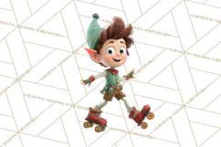 Christmas Elf Clipart, Funny Elf Clip Art, Santa Helpers PNG Product Image 3