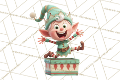 Christmas Elf Clipart, Funny Elf Clip Art, Santa Helpers PNG Product Image 5
