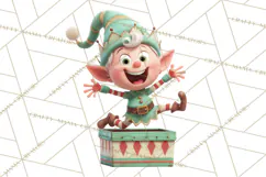Christmas Elf Clipart, Funny Elf Clip Art, Santa Helpers PNG Product Image 5