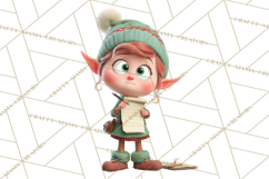 Christmas Elf Clipart, Funny Elf Clip Art, Santa Helpers PNG Product Image 3