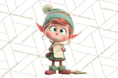 Christmas Elf Clipart, Funny Elf Clip Art, Santa Helpers PNG Product Image 3