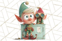 Christmas Elf Clipart, Funny Elf Clip Art, Santa Helpers PNG Product Image 4