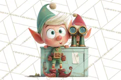 Christmas Elf Clipart, Funny Elf Clip Art, Santa Helpers PNG Product Image 4