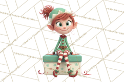 Christmas Elf Clipart, Funny Elf Clip Art, Santa Helpers PNG Product Image 5